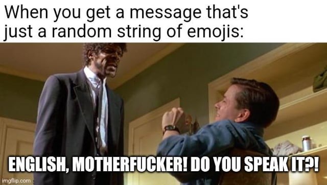 no emojis please - meme