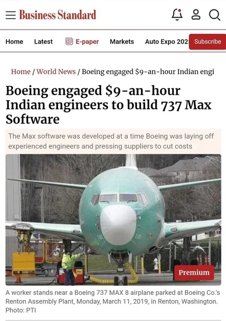 Boeing cheap labor meme
