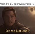 When Europe approves Article 13