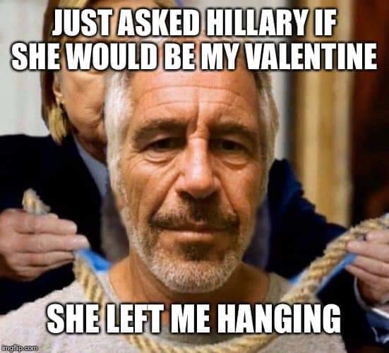Hillary left him hanging - meme