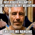 Hillary left him hanging