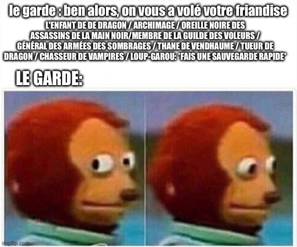 un peu de skyrim, ça change de Warhammer - meme