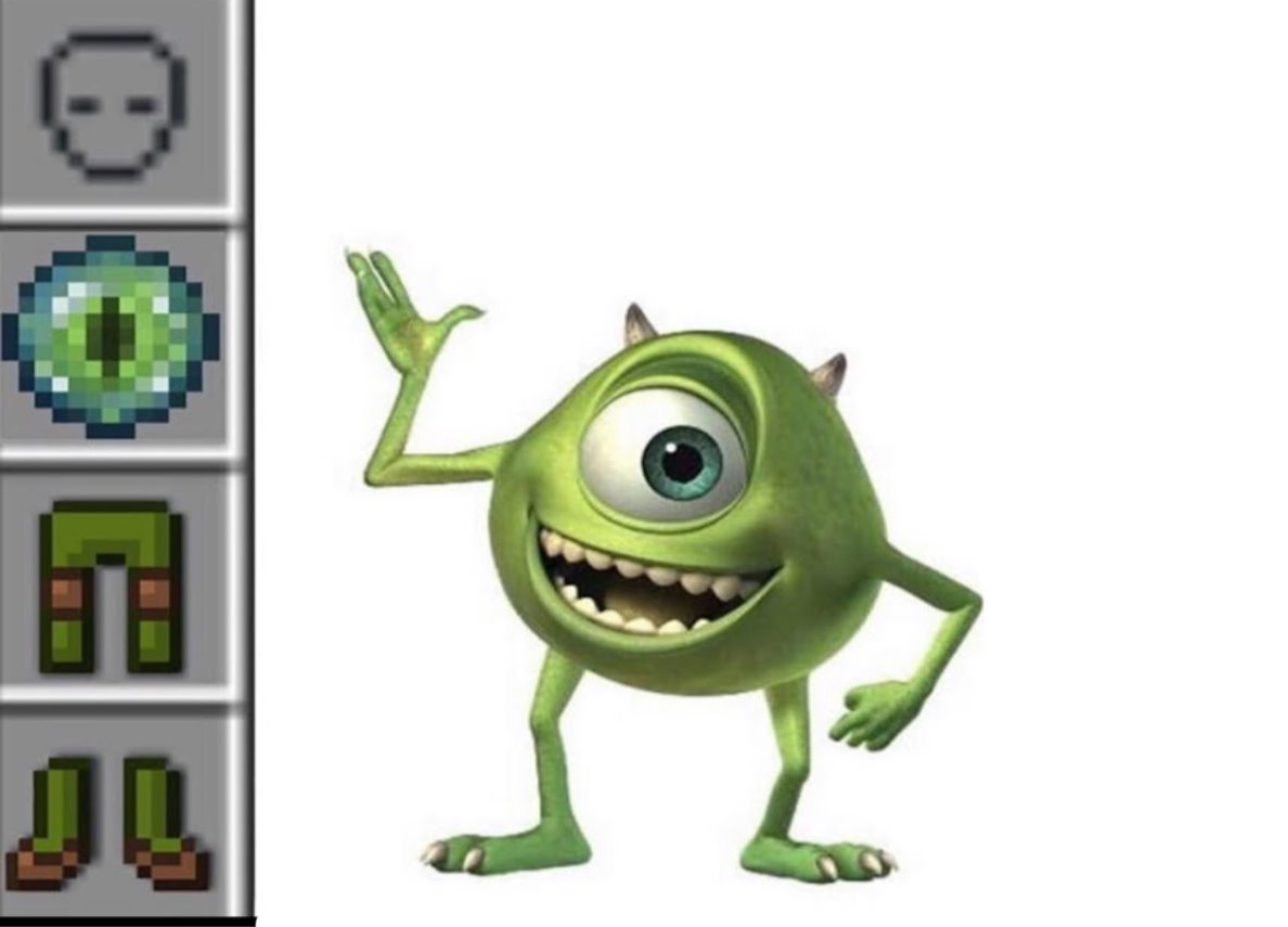 Mike Wazowski Smile Meme