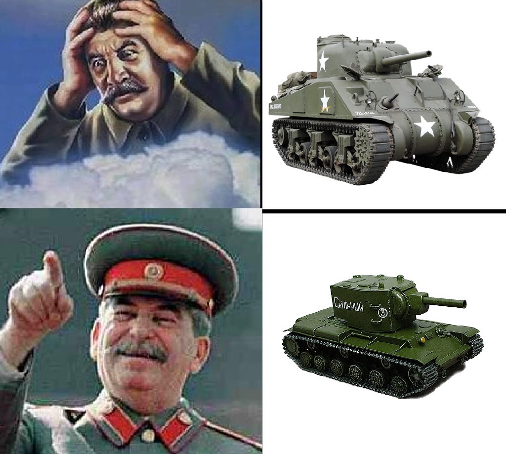 KV-2 is stronker - meme