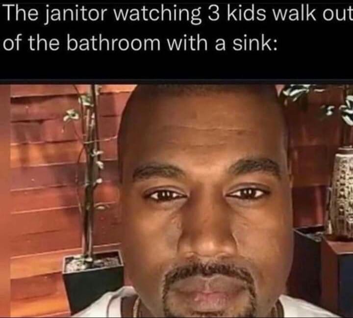 dongs in a janitor - meme