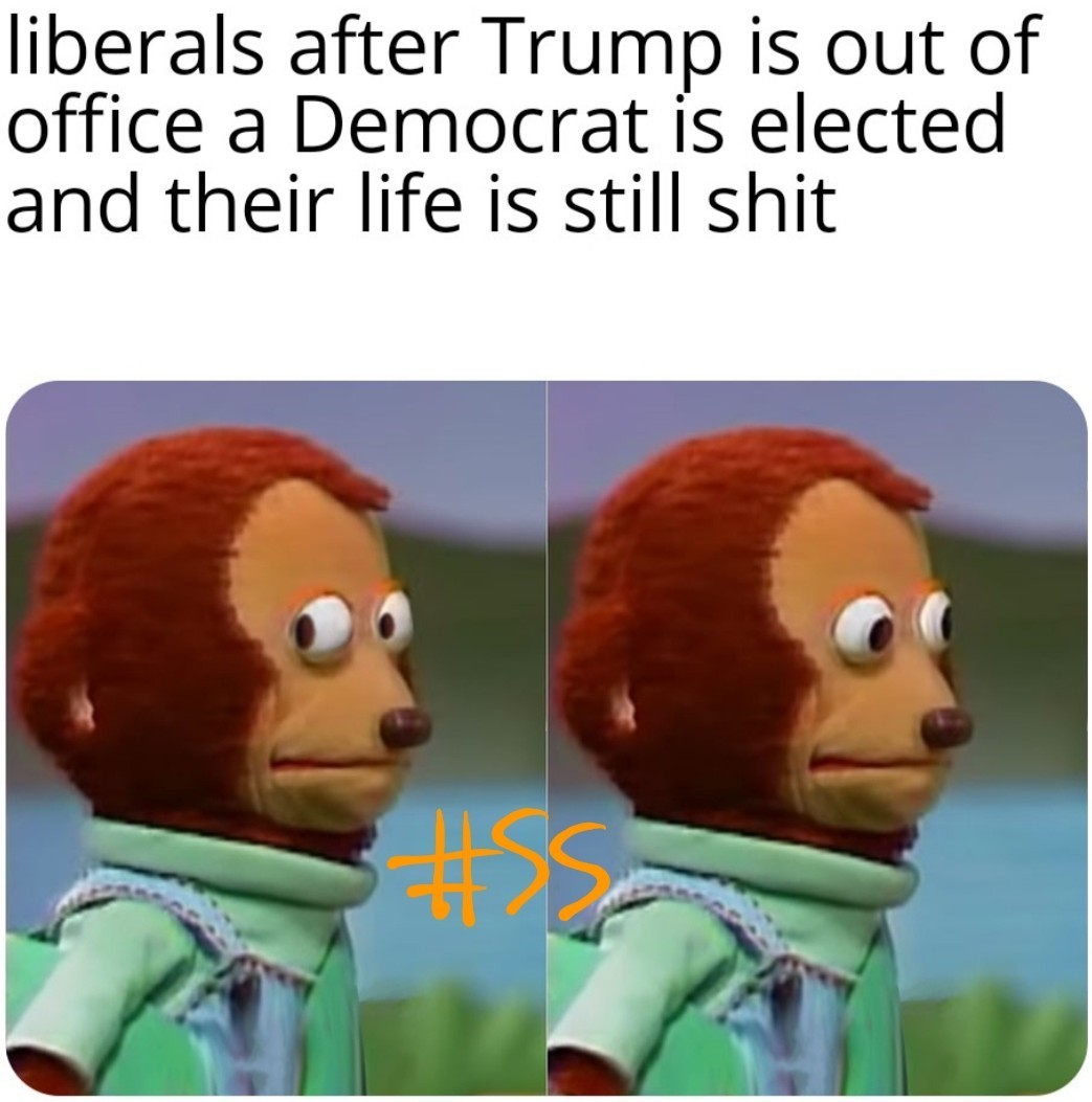 Maybe the president isn't the cause of your shitty life - meme
