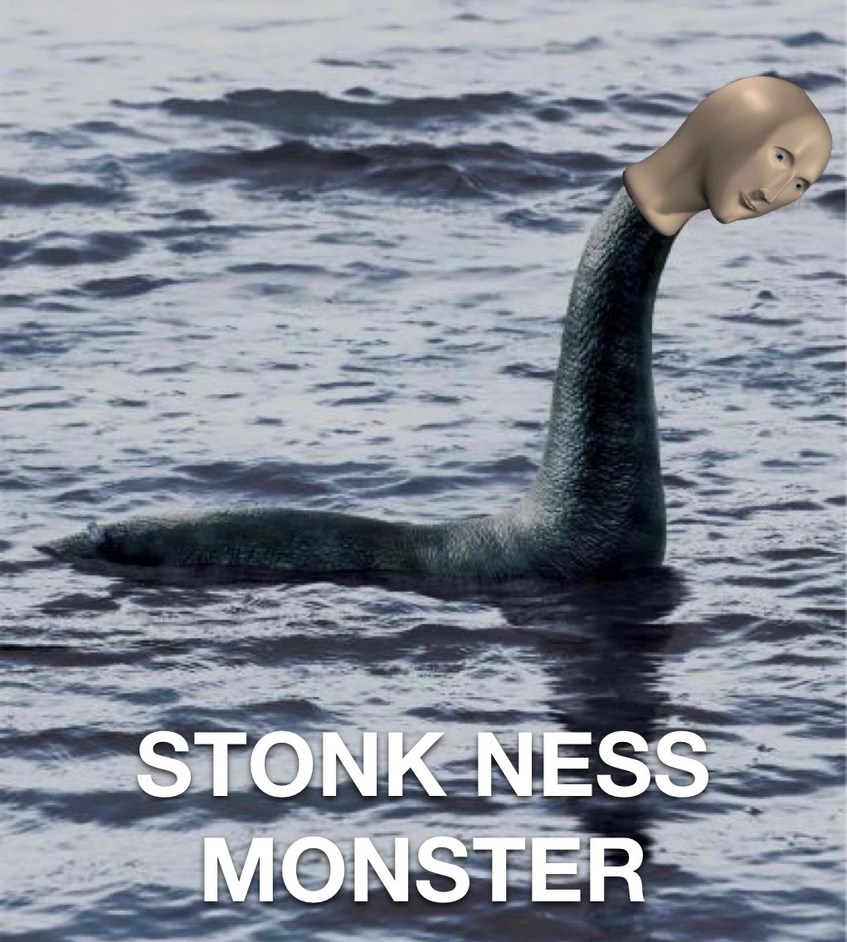 Stonk ness monster - meme
