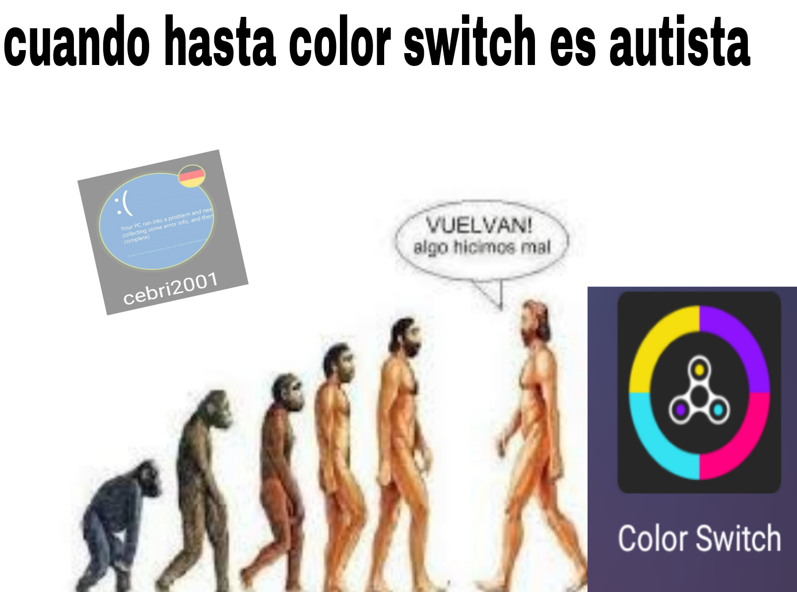 Por que color switch - meme
