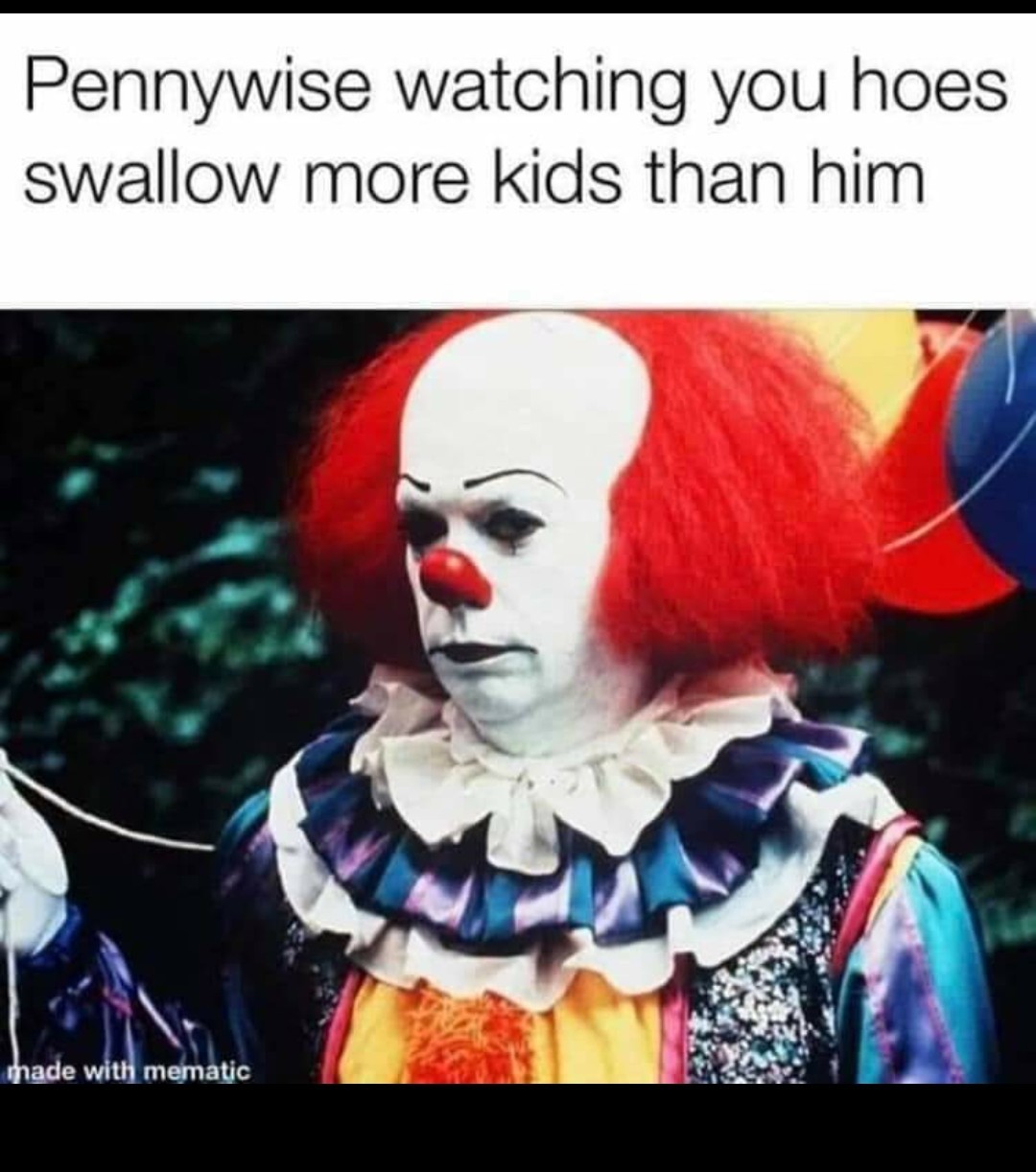 Closet clown is watching you - meme
