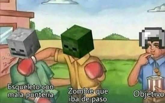 Difícil era lo del creeper - meme