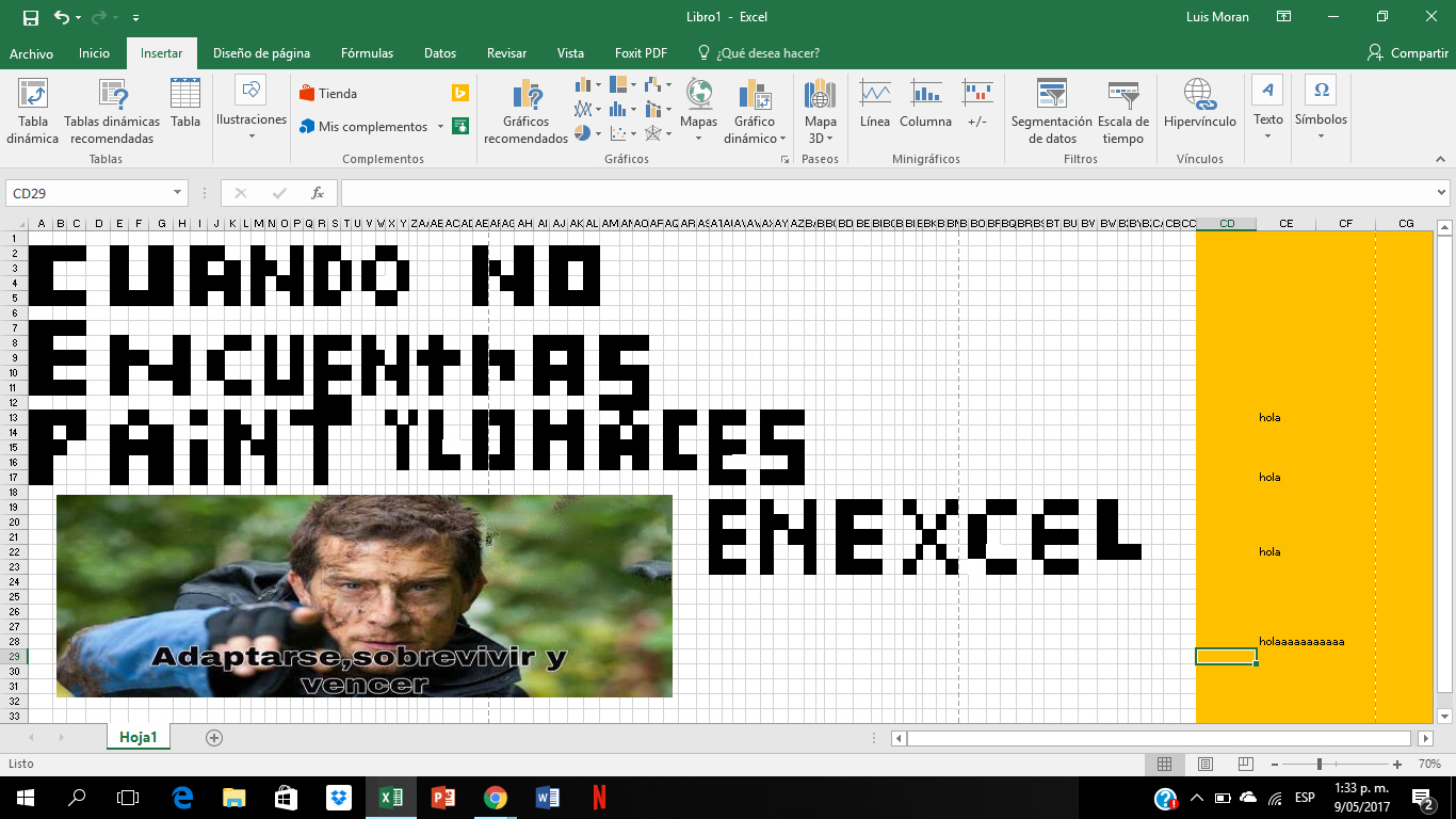 excel es el nuevo paint - meme