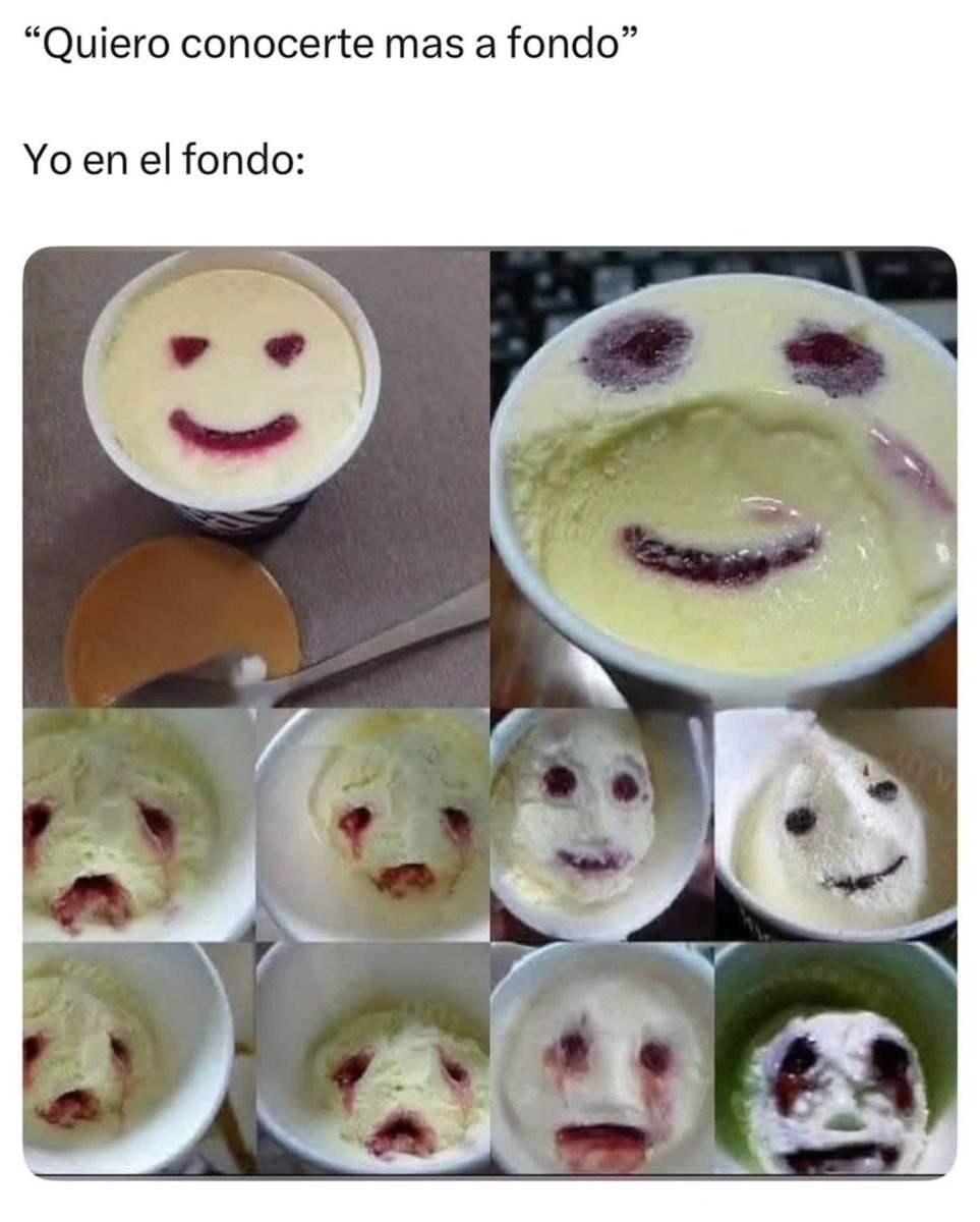 Quiero conocerte a fondo y yo ya en el abismo - meme