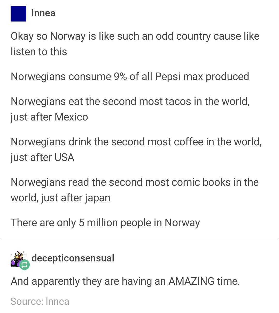 Norway is crazy - meme