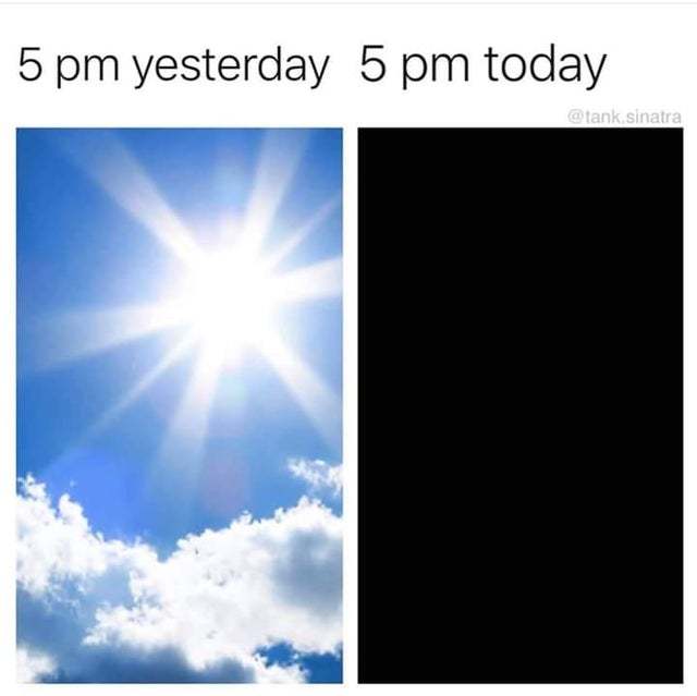 Daylight saving time - meme