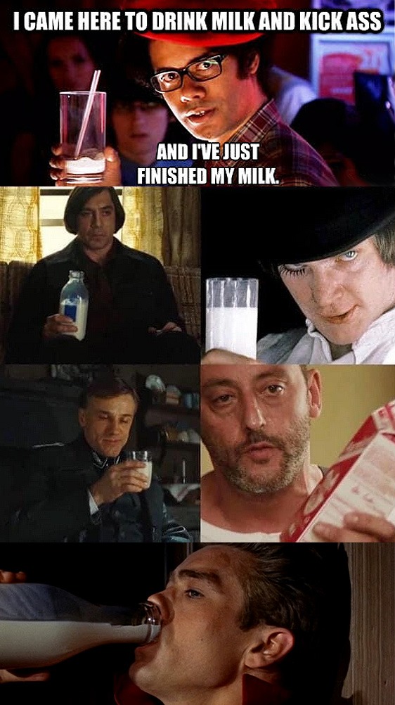 Bad Guys Drink Milk - meme