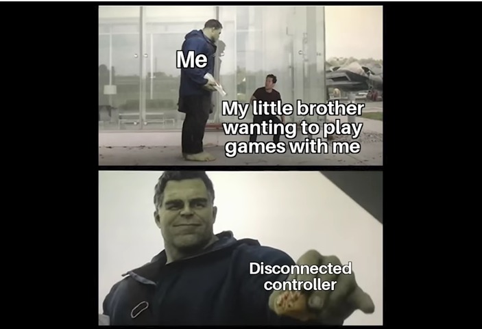 Disconnected controller - meme