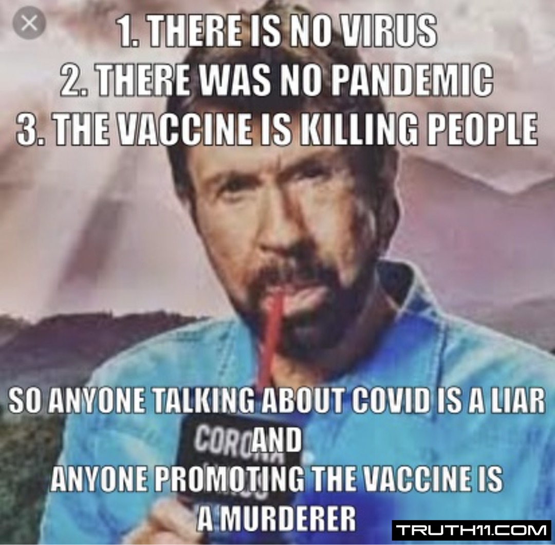 Chuck On Covid - meme