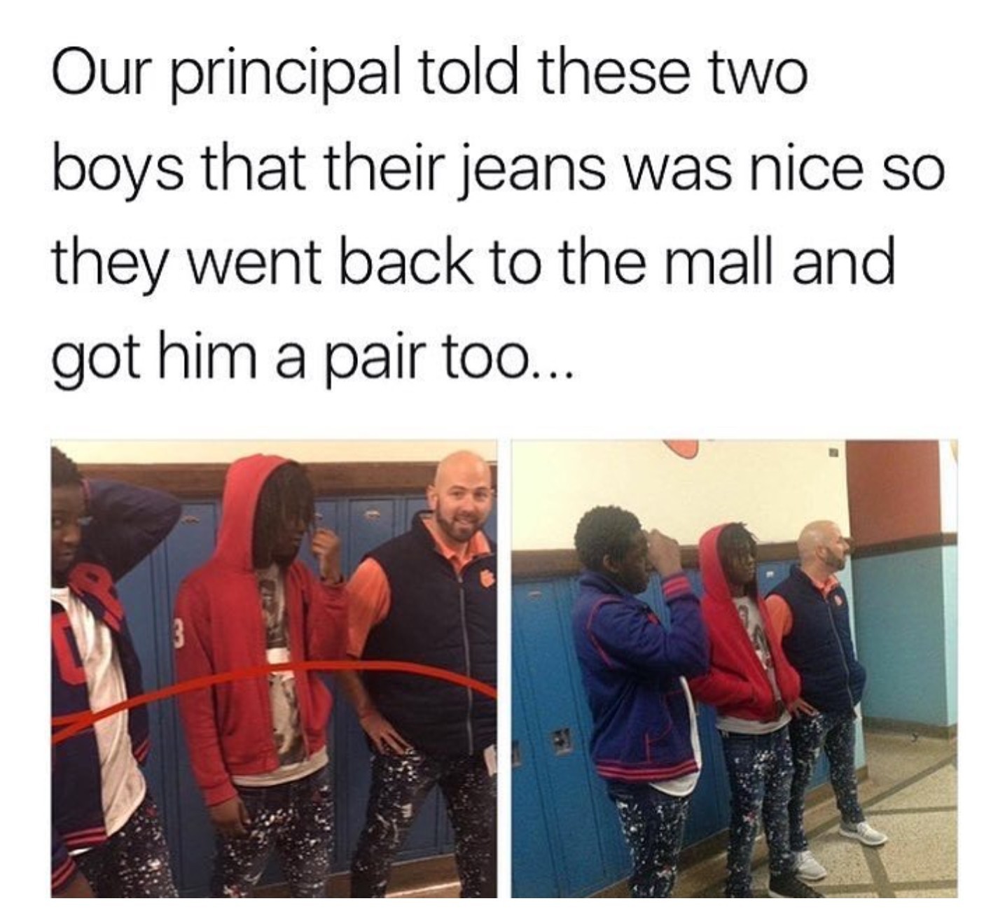 Lit jeans - meme