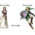 Get it right: this is Zelda, this is Luigi