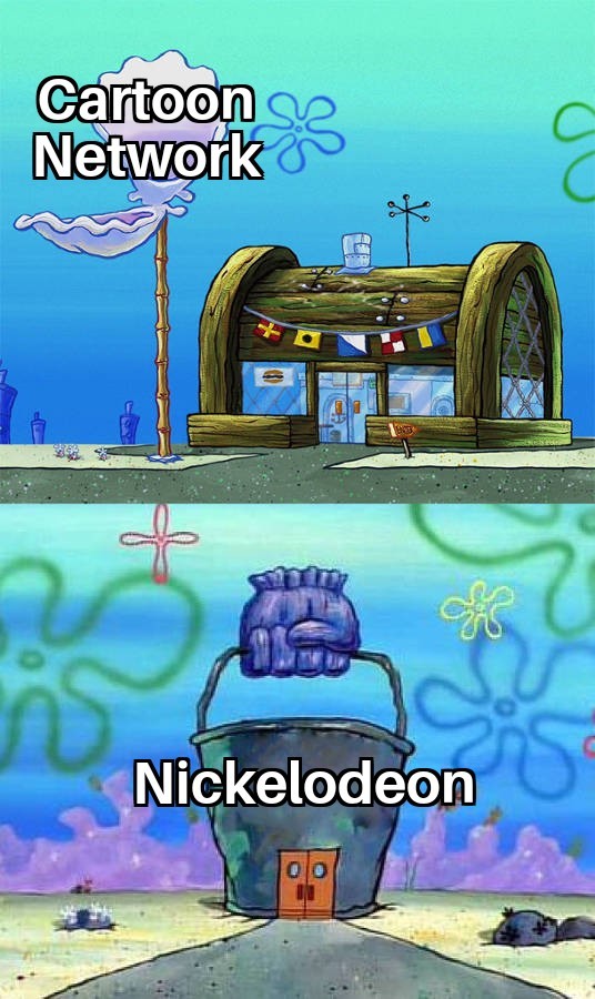 Nickelodeon o Cartoonnetwork - meme