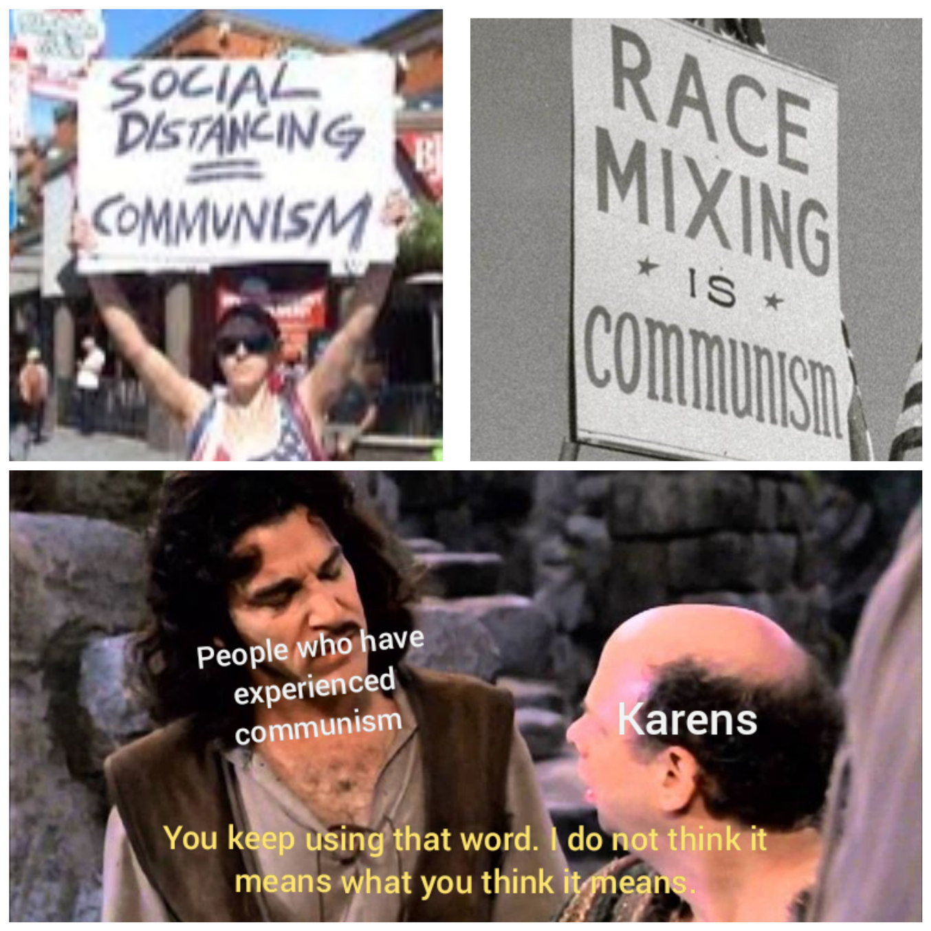 If we were under communism, you wouldn't be able to protest social distancing ye bastards - meme