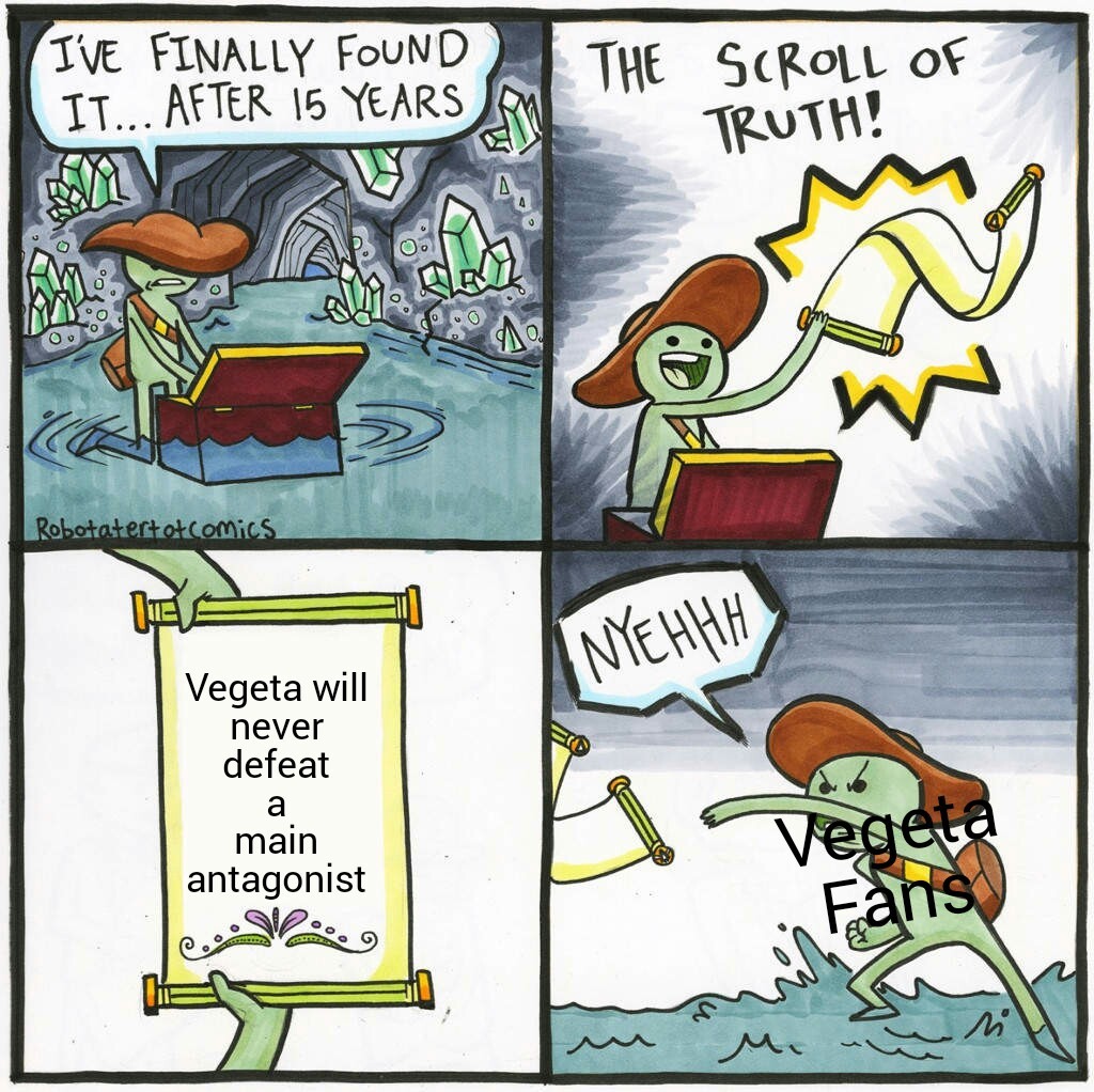I'm a Vegeta fan - meme
