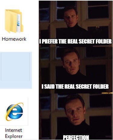 Secret Folder - meme