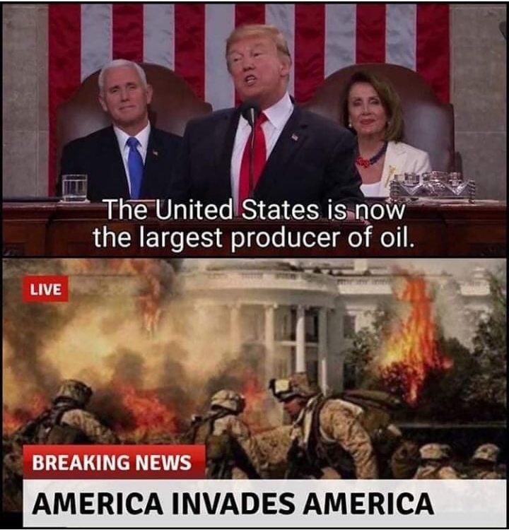 America invades America - meme