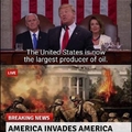 America invades America