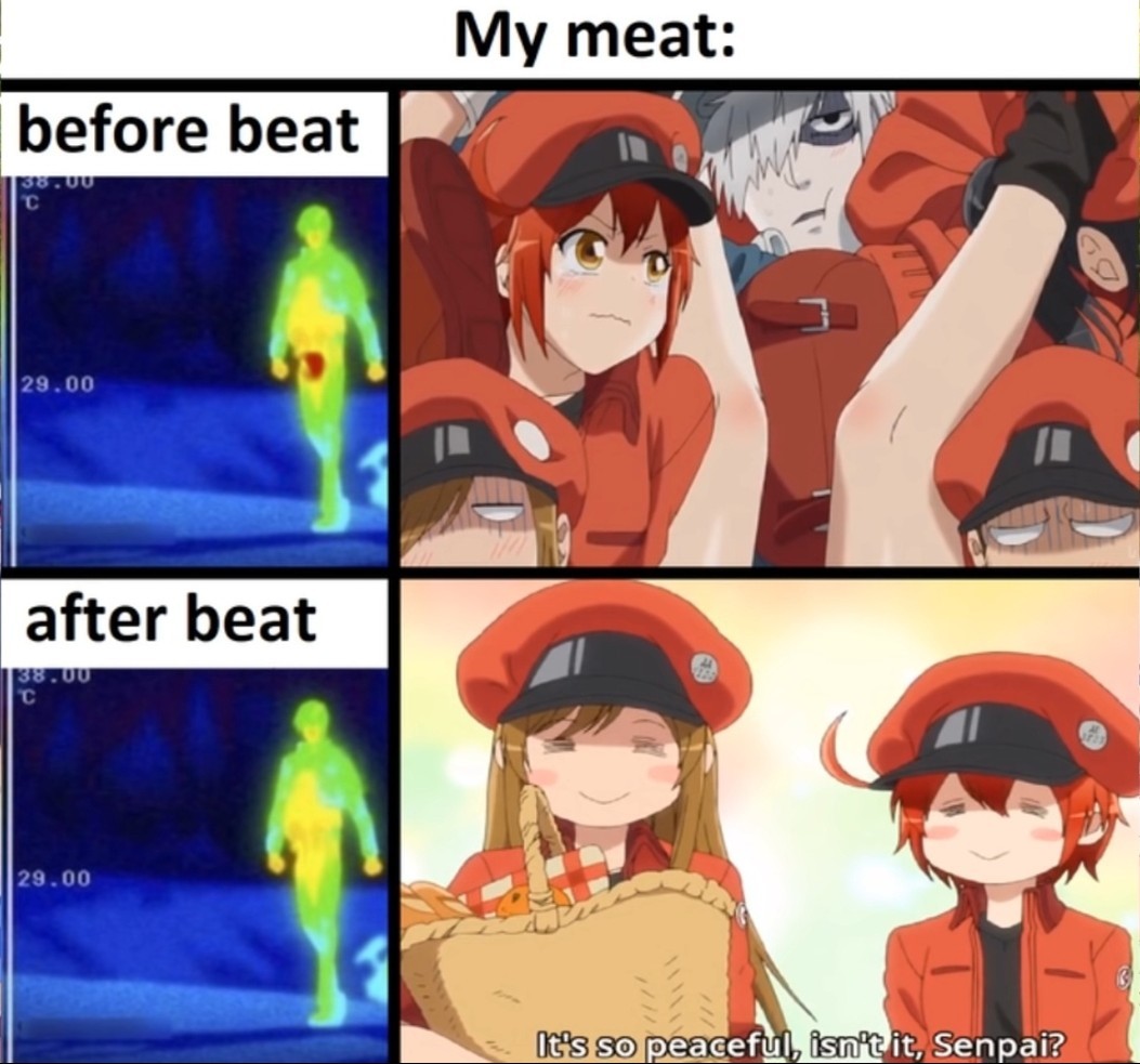 My meat at 3:00 VS my meat at 3:01 - meme