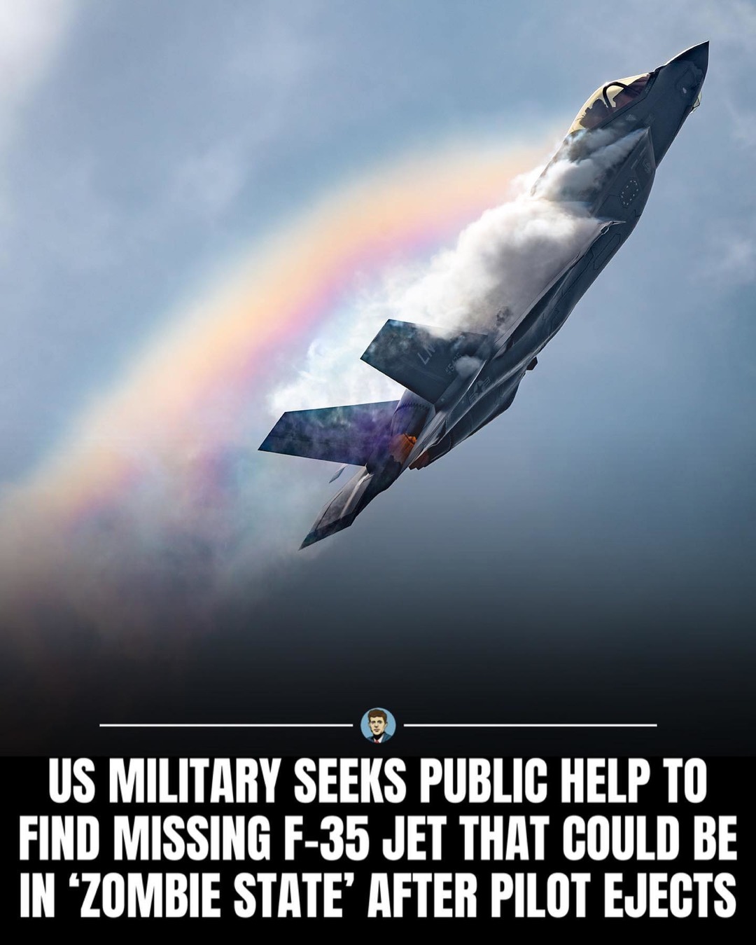 The US military has appealed for help from the public to find a $80 million F-35 fighter jet that went missing in #South Carolina and could still be flying in a “zombie state” after its pilot ejected - meme