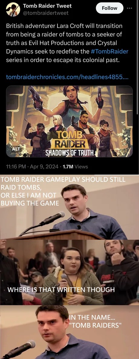 Tomb Raider Shadows of Truth meme