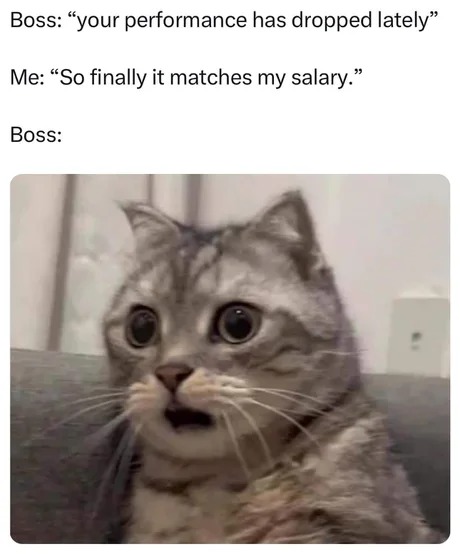 Work performance meme