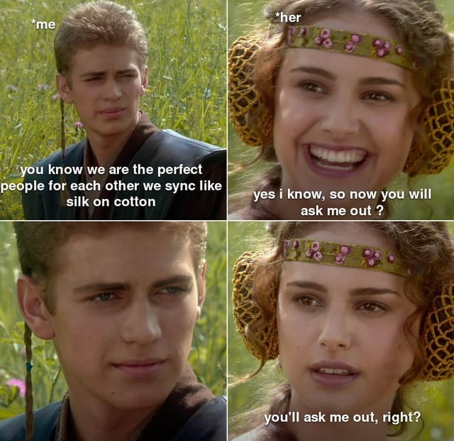 Like silk on cotton - meme