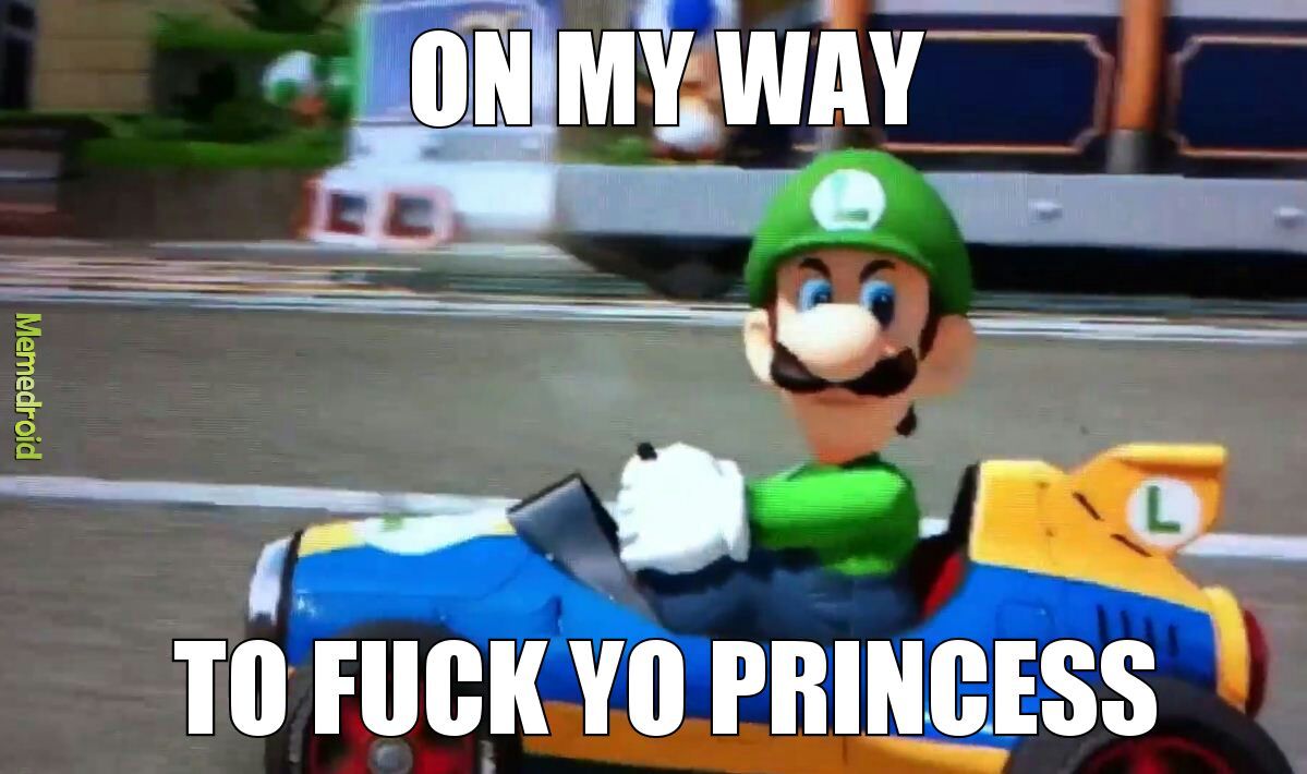 Luigi don't give a flying blue shell - meme