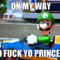 Luigi don't give a flying blue shell