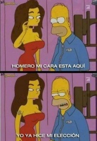 Homer es un travieso - meme