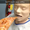 Eat the Pizza man