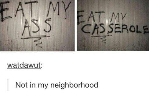 casserole is pretty gross - meme