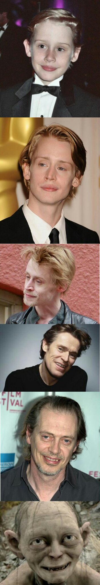 Evolution of Macaulay Culkin - meme