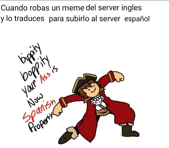 The title is in spanish - meme