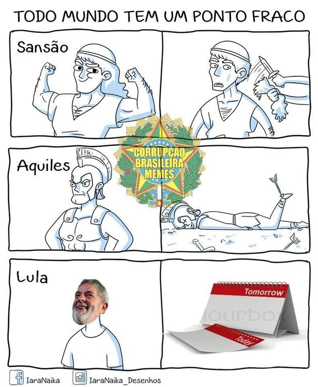 Lula preso amanhã - meme
