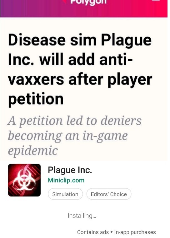 Plague Inc. is the best - meme