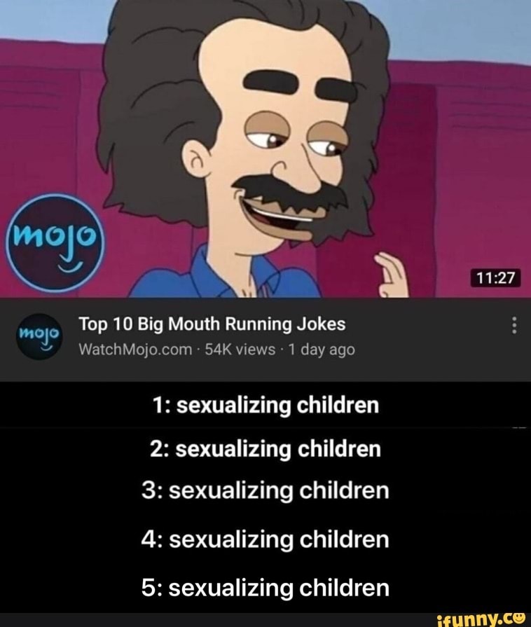 sexualizing children - meme