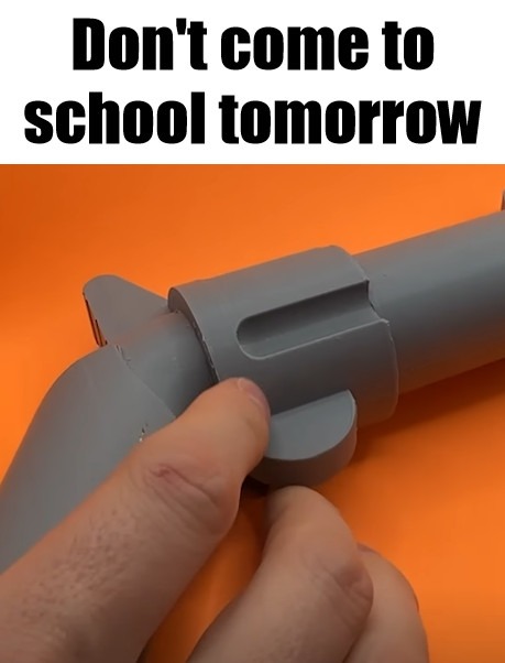 Don't come to school tomorrow - meme