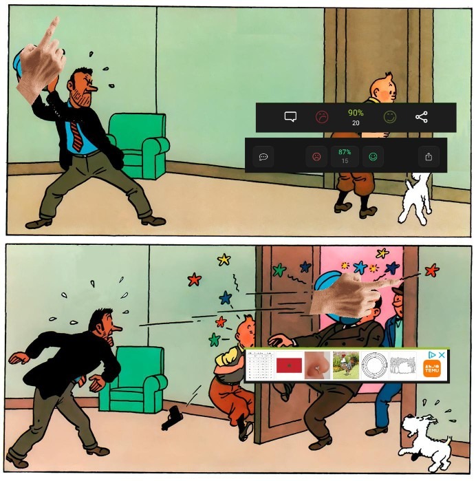 Je me suis fais ban des coms lol a votre avis qu'est ce que j'aurais ecrit en com si je pouvais ? - meme
