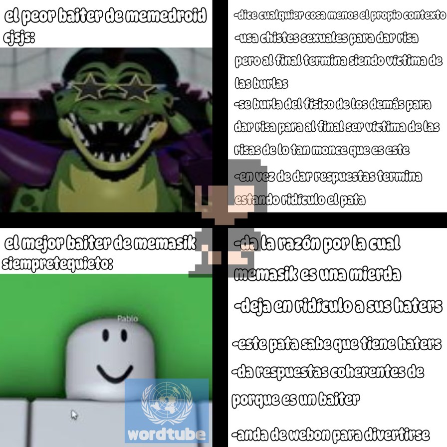 Recién me enteré de que también existen baiters en memasik aquí un ejemplo - meme