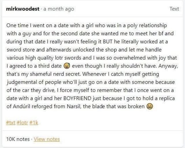 Sword date priorities - meme