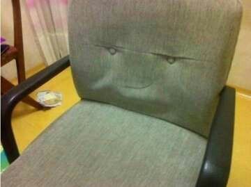 This chair knows something... - meme
