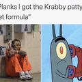 He snitched on the the krabby patty recipe